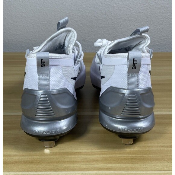 Nike Force Zoom Trout 9 Elite Metal Baseball Cleat Men Size 7 FB2906-102 White - Picture 5 of 10